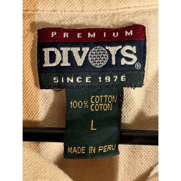 Vintage Divots Premium Golf Short Sleeve Polo Shirt Mens Large - Picture 5 of 8